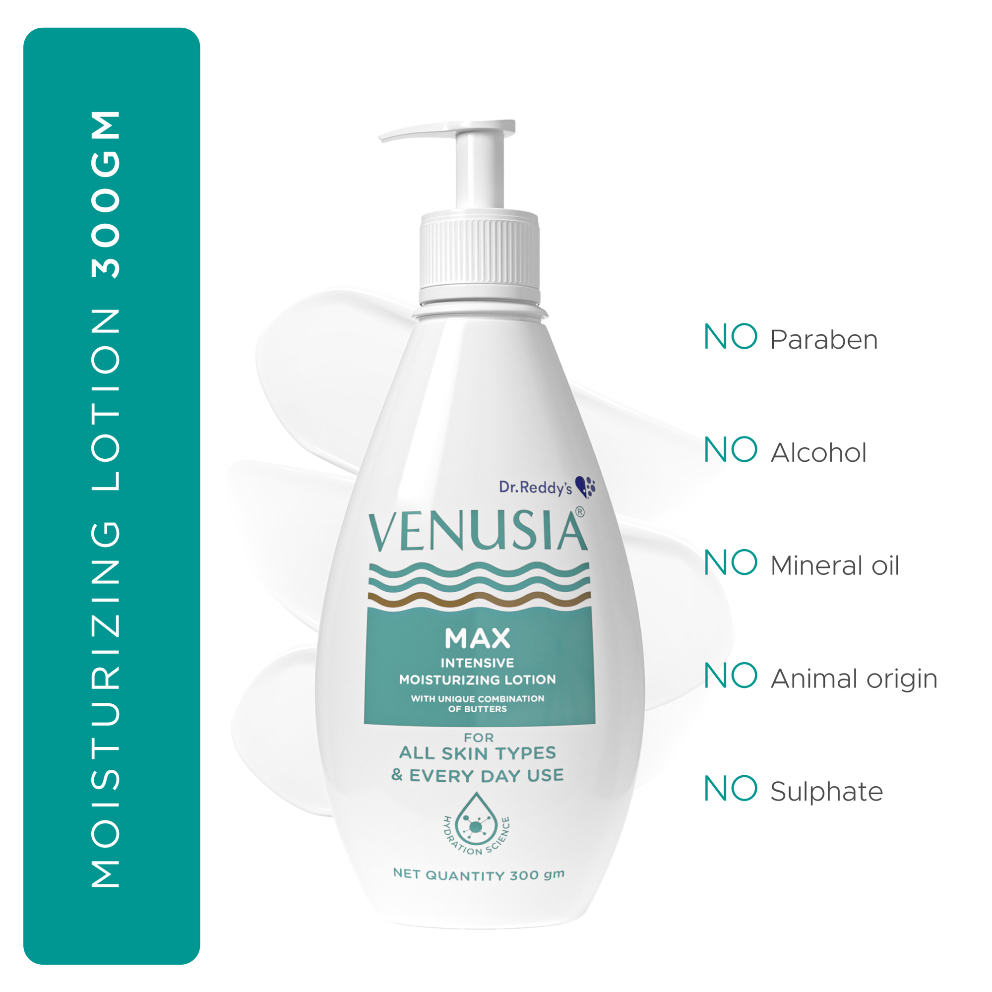 Dr. Reddy's Venusia Max Intensive Moisturizing Lotion, Repairs Skin, P